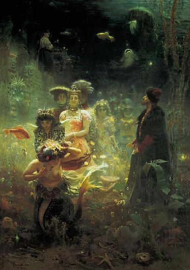 llya Yefimovich Repin Sadko in the Underwater Kingdom china oil painting image